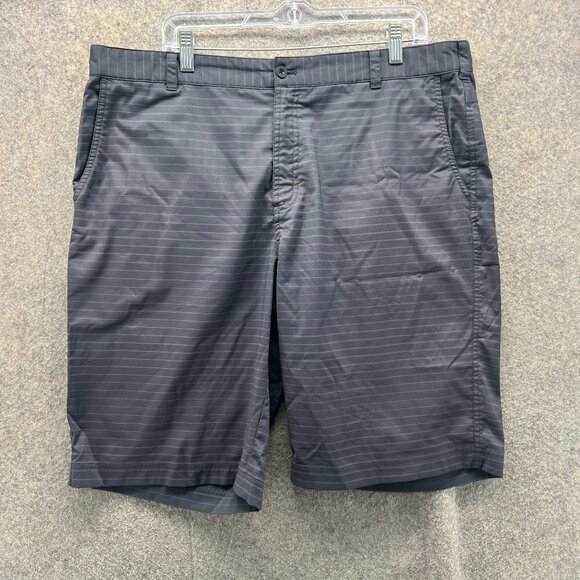 Nike Shorts Mens 36 Gray Chino Flat Front Dri Fit Tour Performance Golf Golfer - Picture 1 of 10
